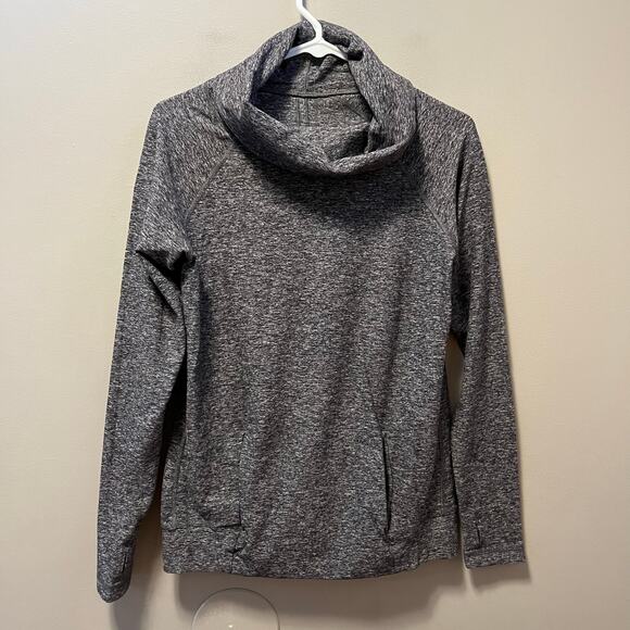 Lululemon Make‎ A Move Long Sleeve Heathered Black Size 6 - Picture 1 of 4